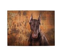 Cool Doberman Pinscher Dog,500 Pieces Puzzles for Adults-Wooden Jigsaw Puzzle for Adults Elderly