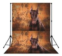 Cool Doberman Pinscher Dog, Photography Backdrop Photo Props 5x7FT Photo Background for Party Home Decoration