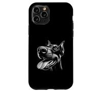 Cool Doberman Sticking Tongue Out in Playful Defiance Face Case for iPhone 11 Pro