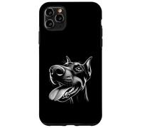 Cool Doberman Sticking Tongue Out in Playful Defiance Face Case for iPhone 11 Pro Max