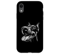 Cool Doberman Sticking Tongue Out in Playful Defiance Face Case for iPhone XR