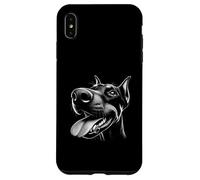 Cool Doberman Sticking Tongue Out in Playful Defiance Face Case for iPhone XS Max