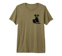 Cool Doberman with Floppy Ears - Lying Pose on Chest Premium T-Shirt