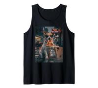Cool Dog Pizza Nocturne Night Dog Tank Top