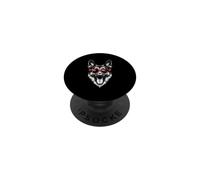Cool Dog with Heart-Shaped Sunglasses PopSockets Adhesive PopGrip