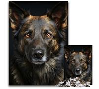 Cool Dog Wolf PortraitJigsaws 1000 Pieces for Adults Wooden Jigsaw Perfect for Family Fun Party Games Birthday Party Favors 1000 PCS(75x50cm)