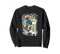 Cool Doodle Graphic Color Cartoon Teen Girls Sweatshirt