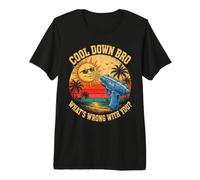 Cool Down Bro Whats Wrong with You? Summer Humor Meme Premium T-Shirt