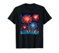 Cool downtown fireworks in city costume for boys and girls T-Shirt