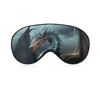 Cool Dragon Eye Mask for Women & Men, Breathable & Adjustable Eye Cover, Ultra Soft Sleep Mask, Lightweight Travel Blindfold for Airplane, Nap, Night Sleeping