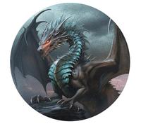Cool Dragon Jigsaw Puzzle Challenging Round Animals Puzzle Wooden Jigsaw Puzzles for Adults Families 195 PCS