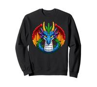 Cool Dragon Master Builder Building Blocks Bricks Kids Boys Sweatshirt