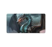 Cool Dragon Mouse Pad Non-Slip Rubber Base Desk Protector Mat Waterproof Desk Pad Extended Large Gaming Keyboard Mat for Office Work Home Desktop Accessory