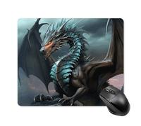 Cool Dragon Mouse Pad - Non-Slip Rubber Base Ultra-Thin Desk Mat Waterproof & Portable Mousepad for Gaming, Office, Design 18 * 22cm