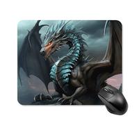 Cool Dragon Mouse Pad - Non-Slip Rubber Base Ultra-Thin Desk Mat Waterproof & Portable Mousepad for Gaming, Office, Design 20 * 25cm
