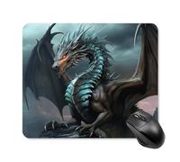 Cool Dragon Mouse Pad - Non-Slip Rubber Base Ultra-Thin Desk Mat Waterproof & Portable Mousepad for Gaming, Office, Design 25 * 30cm