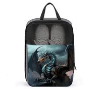 Cool Dragon Shoe Bag for Travel Water-Resistant Shoe Pouch for Gym Portable Sneaker Bag with Zipper Travel Luggage Shoes Organizer Soccer Cleats Bag for Gym, Luggage