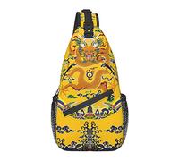 Cool Dragon Sling Bag Crossbody Backpack for Men Women, Durable Adjustable Gym Sport Travel Hiking Cycling Walking Daypack