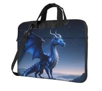 Cool Dragon Standing on the Cliff Edge Laptop Bag 13-15.6Inch, 360° Protective Laptop Sleeve Case Shockproof Messenger Shoulder Bag Waterproof Computer Case Carrying Cover Briefcases for Men Women