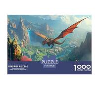 Cool Dragons1000Piece JigsawPuzzleFantasy Animals KidsforAdult Challenging LargePiecePuzzles Age12+byth Challenging The Impossible Difficult Game Uncover The Puzzle 38x26cm/1000pcs
