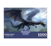 Cool Dragons1000Pieces JigsawPuzzleFantasy Animals ForAdult Colourful Brainteasing Age12+byth ThemeFlowersandBirds Fun, Challenging 38x26cm/1000pcs