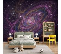 Cool Dreamy Nebula Wallpaper for Living Room - Spiral Nebula Wall Murals for Bedrooms, Cool Dreamy Nebula Wall Art, Photo Wallpaper 3D Effect for Living Room, Bathroom, Bedroom, 400(W) X 280cm(H)