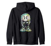Cool drippeng Baseball Kid Graffiti Style Hero Zip Hoodie