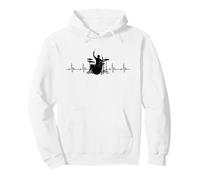 Cool Drum Heartbeat Pulse For Drummers & Musicians Pullover Hoodie
