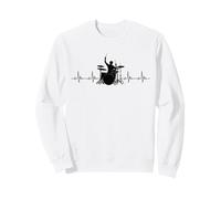 Cool Drum Heartbeat Pulse For Drummers & Musicians Sweatshirt