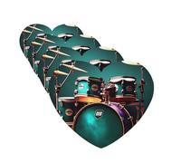 Cool Drum Set Car Air Freshener Cards for Women Men 4 Pack Cute Car Accessories Long Lasting Scent Car Diffuser Hanging Auto Aromatherapy Tablets Car Fresheners Gifts