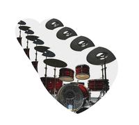 Cool Drum Set Car Air Fresheners 4 Pcs Heart Shape Hanging Car Air Freshener Fragrance Scented Cards Auto Mirror Pendant Aromatherapy Tablets For Car Home Office Closet Bathroom