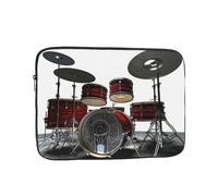 Cool Drum Set Laptop Sleeve for Women Men, 10 Inch Waterproof Laptop Bag Lightweight Notebook Computer Cover Bag