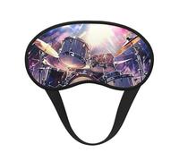 Cool Drum Set Print Comfort Eye Mask for Sleeping Light Blocking Nap for Travel Yoga Camping Night Rest