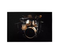 Cool Drum Set Printed Adult Fun Puzzle wooden puzzle in a plastic box with letters printed on the back home decor party toy
