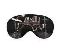 Cool Drum Set Sleep Mask Soft Comfortable Eye Mask with Adjustable Strap Eye Cover Eye Shade for Men Women Work Travel