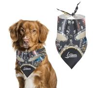 Cool Drum SetPet Scarf Dog Bandana for Small Medium Large Exquisite Unique Cat Dogs Kerchief Premium Fabric Cute Triangle Cat Dogs Bibs Scarf