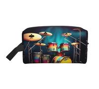 Cool Drums Set Print Toiletry Bag for Women Travel Toiletry Bag, Spacious Capacity Cosmetic Bag for Men