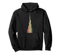 Cool Dubai Burj Khalifa Skyscraper Vintage Royalty Dubai UAE Pullover Hoodie