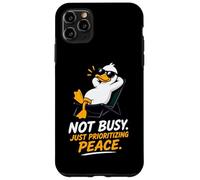 Cool Duck Not Busy Just Prioritizing Peace Case for iPhone 11 Pro Max
