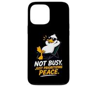 Cool Duck Not Busy Just Prioritizing Peace Case for iPhone 13 Pro Max