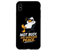 Cool Duck Not Busy Just Prioritizing Peace Case for iPhone XS Max