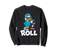Cool Duck Skateboard Roll Graphic Sweatshirt