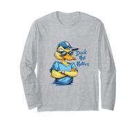 Cool Duck Sunglasses Cap - Duck The Haters Sassy Attitude Long Sleeve T-Shirt