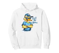 Cool Duck Sunglasses Cap - Duck the Haters Sassy Attitude Pullover Hoodie