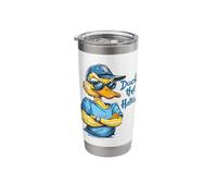 Cool Duck Sunglasses Cap - Duck The Haters Sassy Attitude Stainless Steel Insulated Tumbler