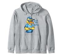 Cool Duck Sunglasses Cap - Duck the Haters Sassy Attitude Zip Hoodie