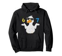 Cool Duck Sunglasses Six Seven 6 7 Scribbles Animal Meme Pullover Hoodie
