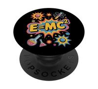 Cool E=MC2 Fun Comic STEM Team Teacher Learn Geek Tech Camp PopSockets Adhesive PopGrip