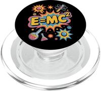 Cool E=MC2 Fun Comic STEM Team Teacher Learn Geek Tech Camp PopSockets PopGrip for MagSafe