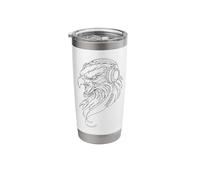 Cool Eagle Headphone Music Lover Stainless Steel Insulated Tumbler